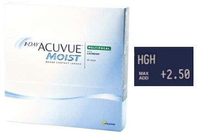 1 Day Acuvue Moist Multifocal High 90L