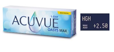 Acuvue Oasys Max 1 Day Multifocale High 30L